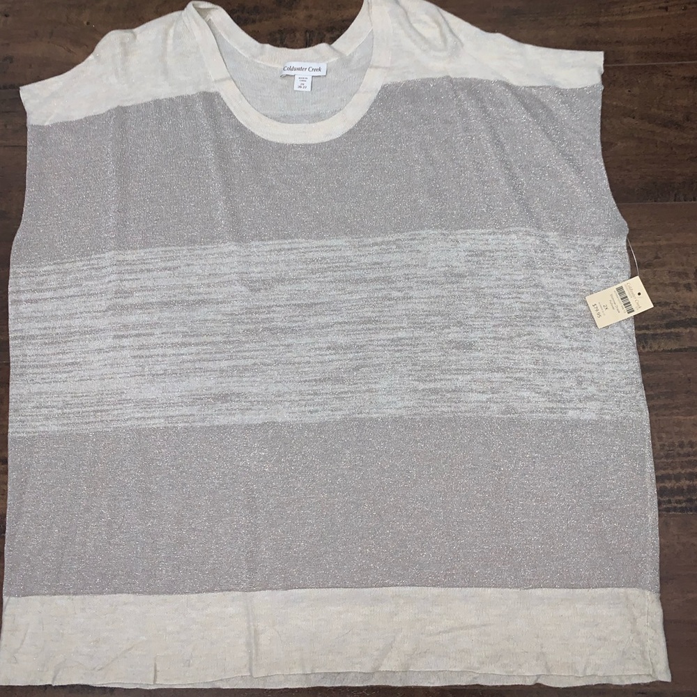 New Coldwater Creek Elegant Dolman Poncho Sweater Light Top Plus Size 2X